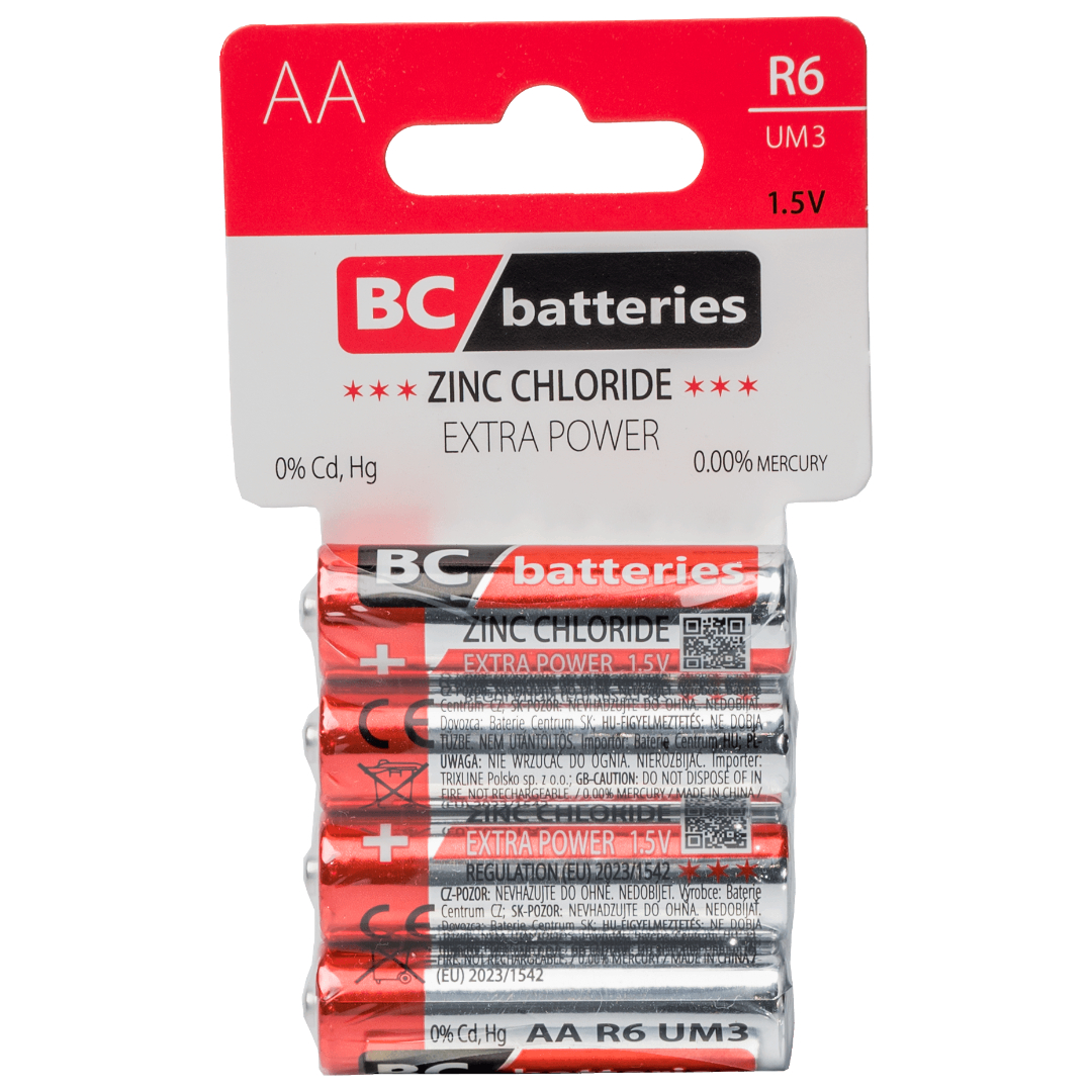 BC cink-klorid baterije “AAA” – EXTRA POWER (4/1)