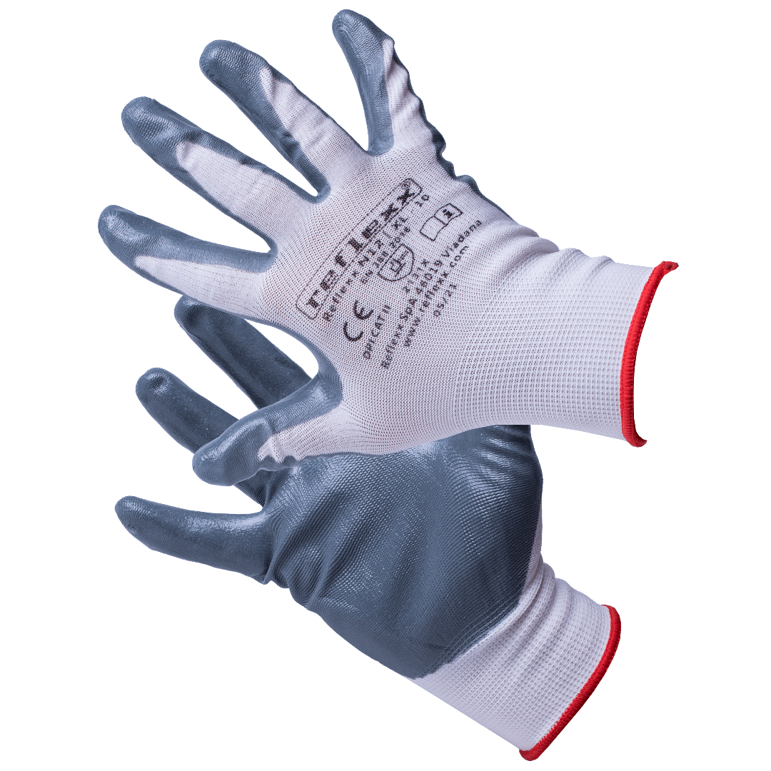 REFLEXX radne rukavice - bijelo/sive (vel. M) | Insako webshop