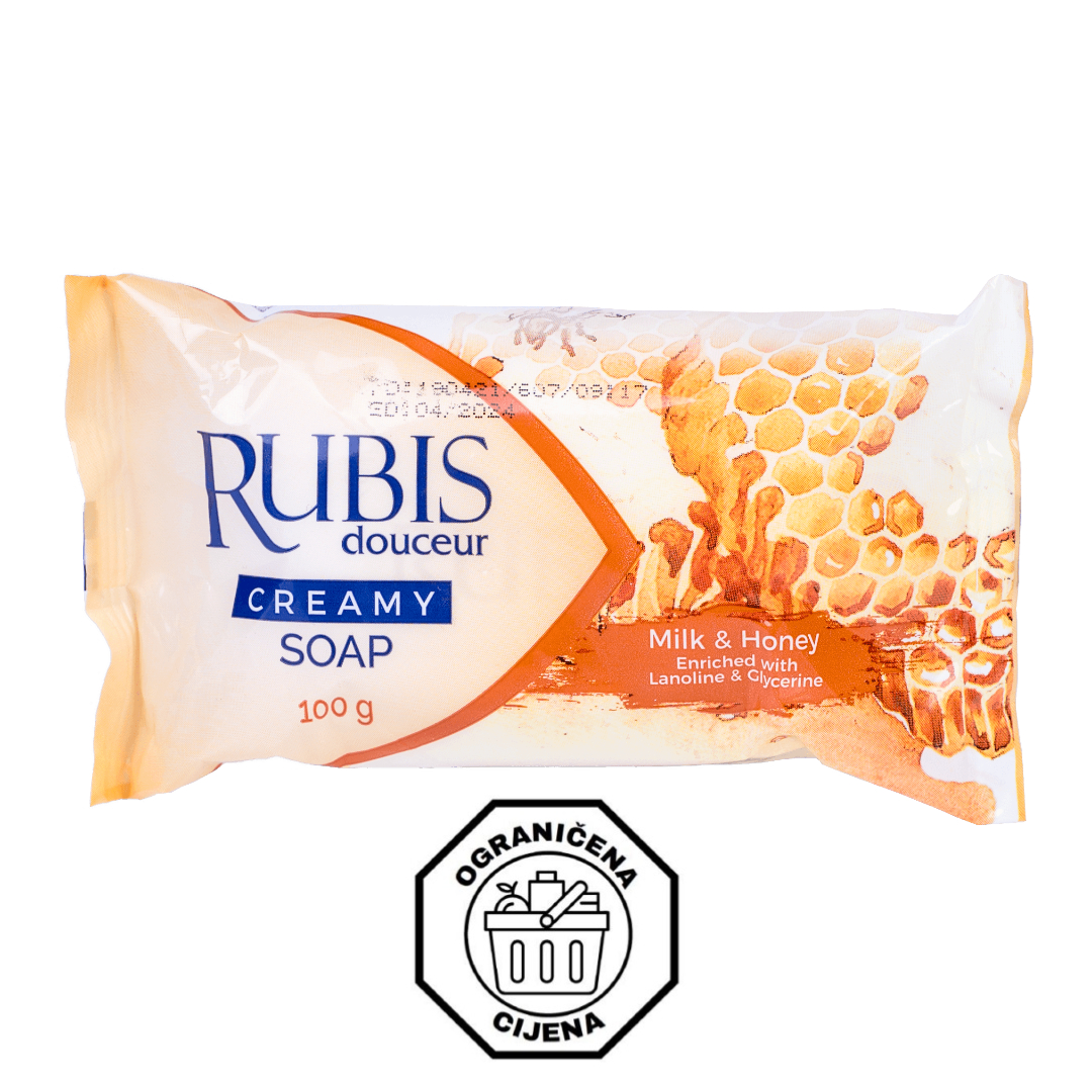 RUBIS kremasti sapun – med i mlijeko (100 g)