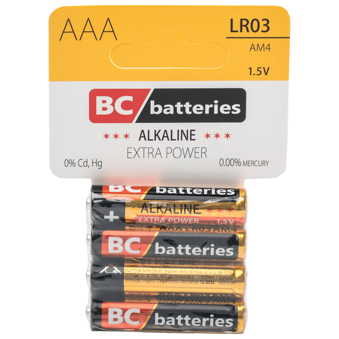 BC alkalne baterije “AAA” – EXTRA POWER (4/1)